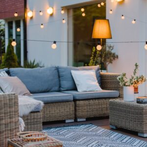 Style your patio with outdoor lighting